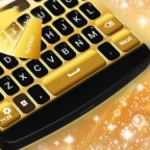 Logo of Neon Gold GO Keyboard android Application 