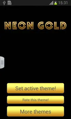 Neon Gold GO Keyboard android App screenshot 5